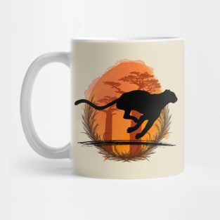 Cheetah Silhouette - Savannah Mug